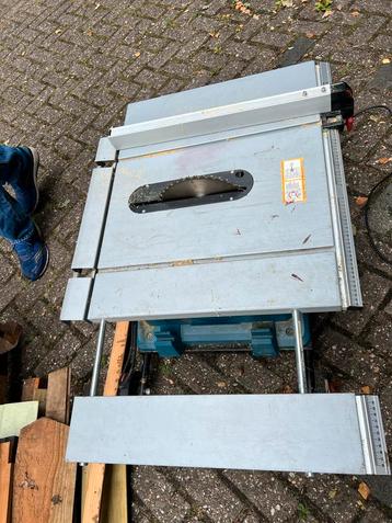 Opklapbare Zaagtafel met Wieltjes - Gebruikt beschikbaar voor biedingen