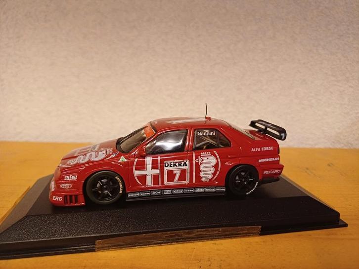 Minichamps DTM 1:43 '93 - Alfa Romeo 155 V6 Ti Nannini, Hobby en Vrije tijd, Modelauto's | 1:43, Zo goed als nieuw, Auto, MiniChamps