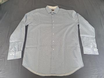 Tailor & Son overhemd blauw/wit motief mt 40/41 ZGAN beschikbaar voor biedingen