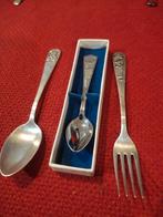 Tien oude zilveren lepels, Antiek en Kunst, Antiek | Bestek, Ophalen of Verzenden