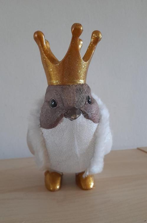 Beeldje winterkoning, Verzamelen, Beelden en Beeldjes, Gebruikt, Dier, Ophalen of Verzenden