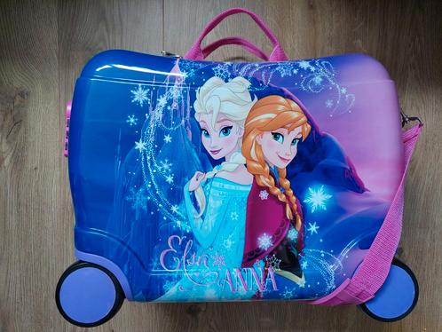 Disney Frozen Anna Elsa ride-on reiskoffer reis koffer kind, Sieraden, Tassen en Uiterlijk, Koffers, Zo goed als nieuw, Slot, Wieltjes