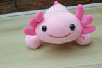 Mooi en lieve roze axolotl knuffel 24 x 18 cm, Ophalen of Verzenden, Zo goed als nieuw, Overige typen