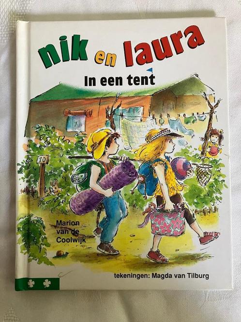 Nik en Laura in een tent / Marion van de Coolwijk, Boeken, Kinderboeken | Jeugd | onder 10 jaar, Gelezen, Fictie algemeen, Ophalen of Verzenden