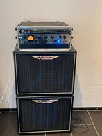 Ashdown ABM500 EVO III in flightcase met 2 ashdown cabinets, Ophalen, Gebruikt, Basgitaar, 100 watt of meer
