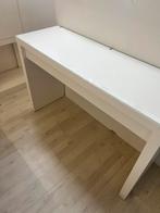 Ikea malm makeup/toilettafel, Ophalen, 100 tot 150 cm, Minder dan 100 cm, Glas