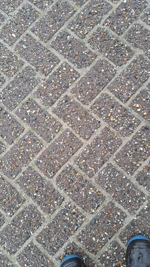 Gebruikte betonklinker in diverse kleuren, Tuin en Terras, Tegels en Klinkers, Gebruikt, Klinkers, Beton, 10 m² of meer, Ophalen
