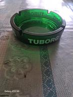 Tuborg Asbak Groen Glas Vintage.Diameter 145 mm., Ophalen of Verzenden