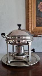 Antieke rechaud met bakeliet handvatten, Antiek en Kunst, Ophalen of Verzenden