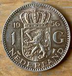 1 Gulden Nederland Juliana 1956 (Pr+) zilver, Postzegels en Munten, Munten | Nederland, Zilver, 1 gulden, Ophalen of Verzenden