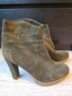 Unisa groene enkellaars hoge hak, maat 40, Kleding | Dames, Schoenen, Ophalen of Verzenden, Zo goed als nieuw, Groen