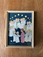 Religieus prentje met engeltjes en versje L.D.V., Antiek en Kunst, Ophalen of Verzenden