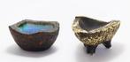 2 x travertijn keramiek van Pieter Groeneveldt, Antiek en Kunst, Antiek | Keramiek en Aardewerk, Ophalen