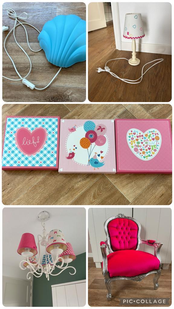 Fantastische set voor een meidenkamer!, Kinderen en Baby's, Kinderkamer | Inrichting en Decoratie, Zo goed als nieuw, Lamp, Ophalen