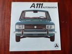 Autobianchi A111 1969 brochure, Verzenden, Zo goed als nieuw, Overige merken