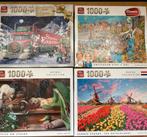 Legpuzzels: 4 puzzels van 1000 stukjes, Hobby en Vrije tijd, Ophalen of Verzenden, Zo goed als nieuw