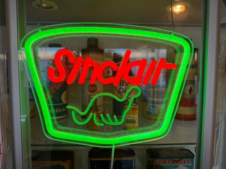 Sinclair Reclame Neon Verlichting, Verzamelen, Merken en Reclamevoorwerpen, Gebruikt, Lichtbak of (neon) lamp, Ophalen of Verzenden