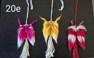 Macramé uilen./ Sowy z makramy./ Macrame owls. beschikbaar voor biedingen