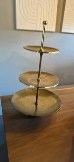 Etagere groot goudkleurig, Huis en Inrichting, Ophalen, Zo goed als nieuw