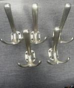 Hermeta garderobe hoed en jashaak dubbel naturel, Gebruikt, Wandhaken, Ophalen of Verzenden, Minder dan 100 cm