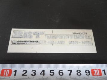sticker decal transfer BBT transportsystemen raamsdonksveer* beschikbaar voor biedingen