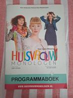 Huisvrouwen monologen - programmaboekje, Verzamelen, Overige Verzamelen, Ophalen of Verzenden, Zo goed als nieuw