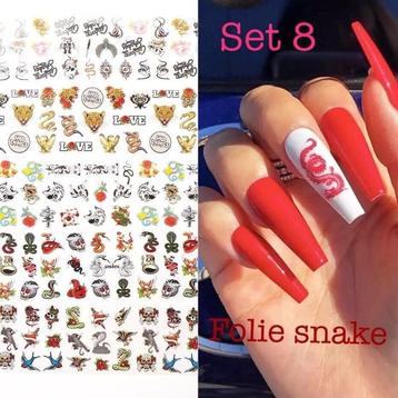 10 Stuks Nail Art Folies Set. Nagels/Nailart/Nagelstyliste.