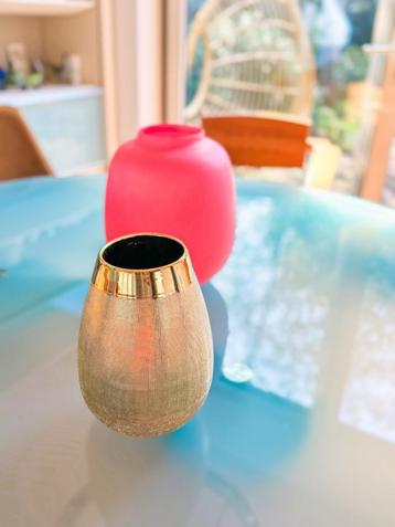 Zara Home gouden vaas goud bloempot decoratie 25 x 17 cm beschikbaar voor biedingen