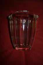 Vintage Art Deco stevige kristallen vaas, Huis en Inrichting, Woonaccessoires | Vazen, Overige kleuren, Ophalen of Verzenden, Minder dan 50 cm