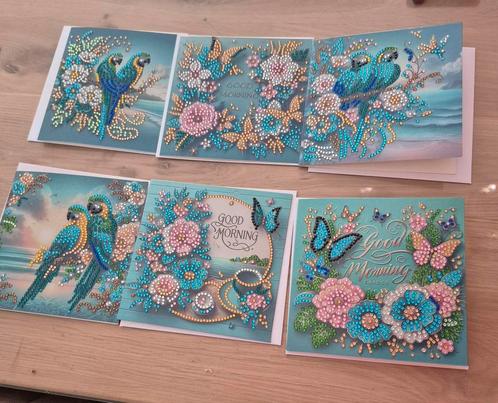 Wenskaarten diamond painting, Hobby en Vrije tijd, Kaarten | Zelfgemaakt, Nieuw, Ophalen of Verzenden