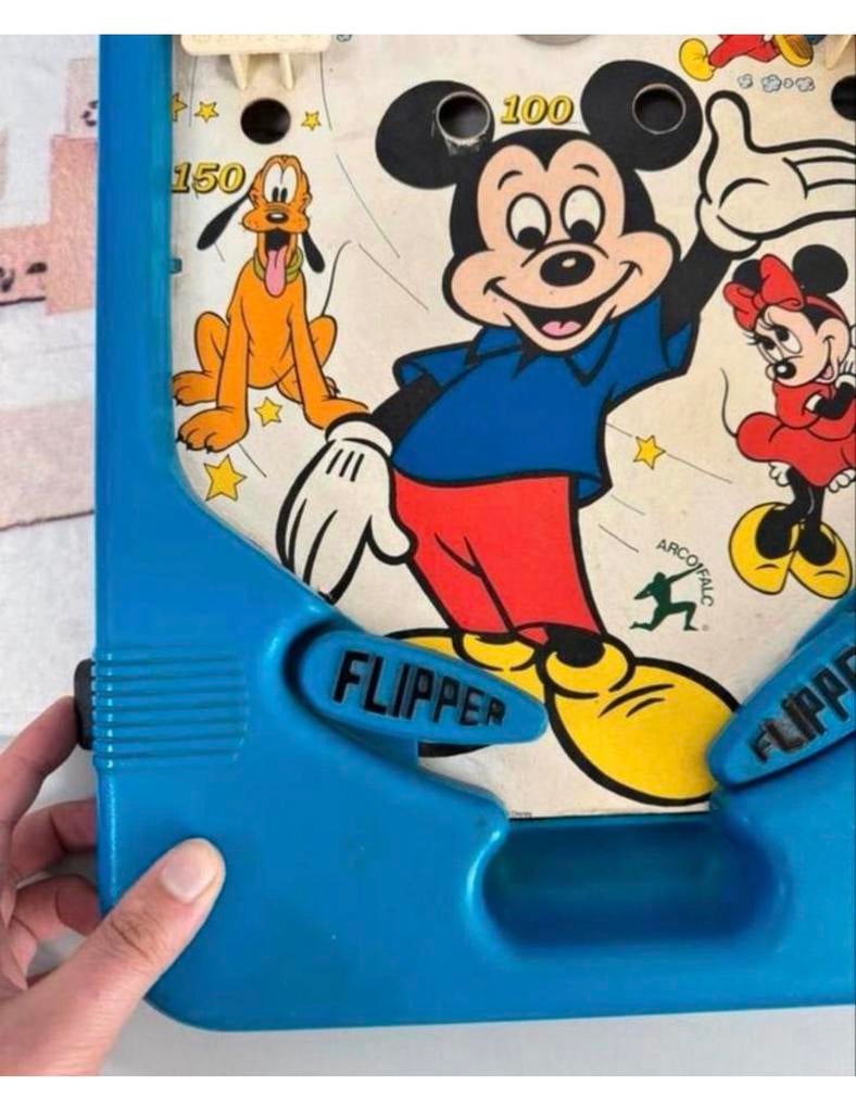 Walt Disney 1960-1970 vintage Flipperspel Flipperkast Mickey, Verzamelen, Automaten | Flipperkasten, Mechanisch, Ophalen of Verzenden