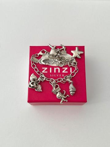 Zinzi zilveren bedelarmband beschikbaar voor biedingen