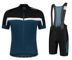 Fietskledingset Rogelli Course/Tyro blauw zwart wit