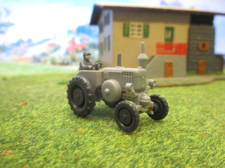 1937-1955 Lanz Bulldog Tractor D1506 Wiking lichtgrau, Hobby en Vrije tijd, Modelauto's | 1:87, Zo goed als nieuw, Bus of Vrachtwagen