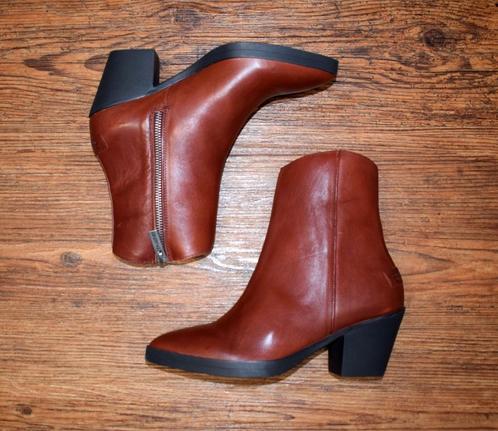 Shabbies - nappa leren enkellaarsje rust brown - maat 37, Kleding | Dames, Schoenen, Nieuw, Lage of Enkellaarzen, Rood, Ophalen of Verzenden