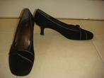 NIEUW Gabor pumps 42 zwart suède kittenheel strikje op neus, Pumps, Verzenden, Zwart, Gabor