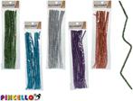 Pincello metallic chenille draad set 6 kleuren PC29116, Hobby en Vrije tijd, Knutselen, Materiaal, ., Nieuw, Ophalen of Verzenden