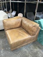 Bruine lederen Hoek Sofa - Timothy Oulton, Ophalen, Zo goed als nieuw