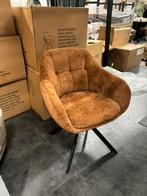 Nieuwe trendy eetkamerstoel Terra kleur, Ophalen of Verzenden, Gebruikt, Vijf, Zes of meer stoelen