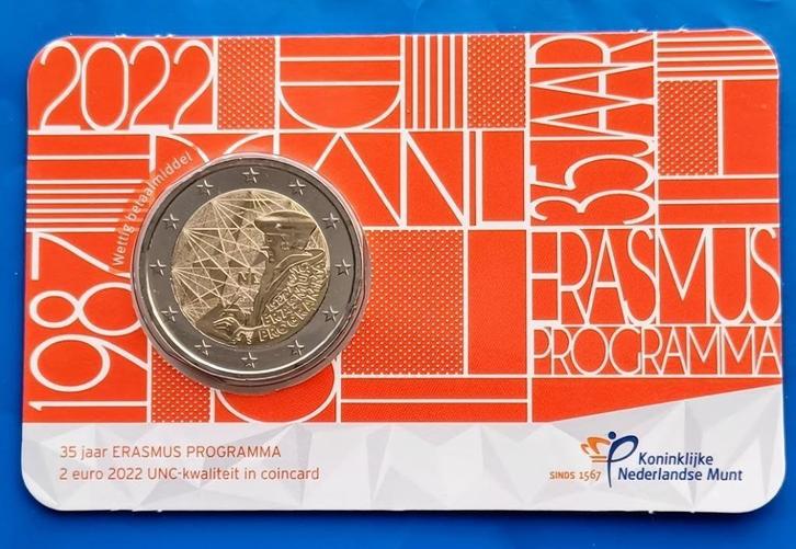 35 jaar ERASMUS Programma 2022 UNC-kwaliteit in coincard, Postzegels en Munten, Munten | Nederland, Setje, Euro's, Verzenden