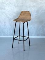 Rohe barkruk Dirk van Sliedregt vintage kruk retro barstool, Huis en Inrichting, Ophalen, Metaal, Gebruikt, Met voetsteun