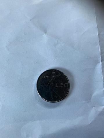 Italië 50 Lire 1977 beschikbaar voor biedingen
