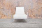 ZGANieuw! witte leren Harvink Columbus design fauteuil!, Huis en Inrichting, Fauteuils, Harvink, Design, 75 tot 100 cm, Ophalen of Verzenden
