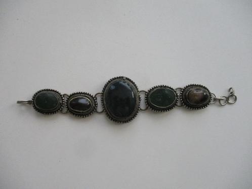 Mineralen armband, Sieraden, Tassen en Uiterlijk, Armbanden, Zo goed als nieuw, Zilver, Verzenden