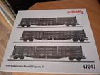 Marklïn HO 47047 set rongenwagons + houtlading, Overige merken, Wisselstroom, Wagon, Ophalen of Verzenden