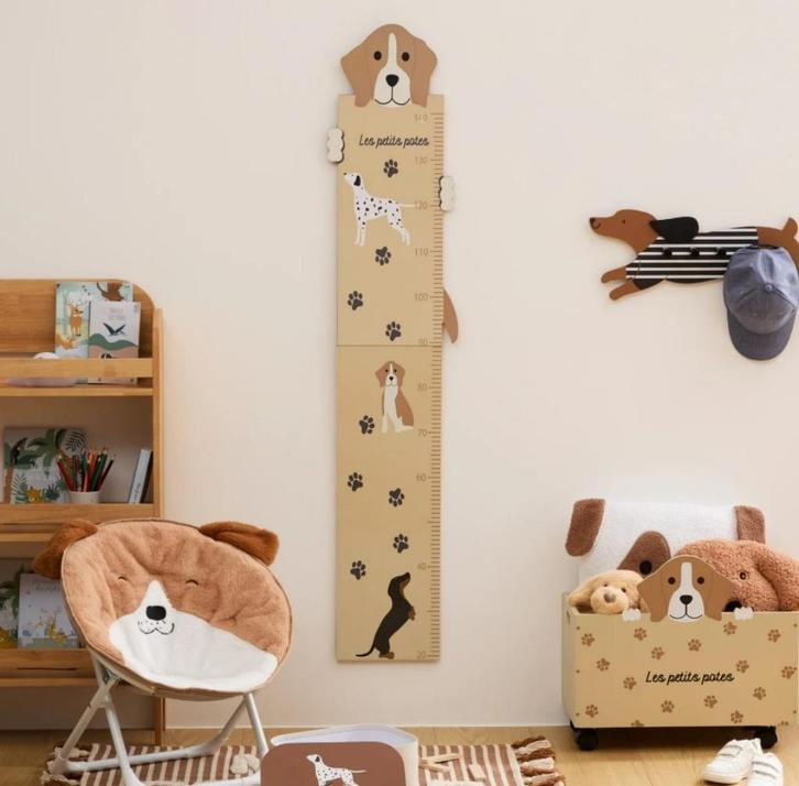 Groeimeter Woef - Kindermeetlat, Kinderen en Baby's, Kinderkamer | Inrichting en Decoratie, Nieuw, Wanddecoratie, Ophalen of Verzenden