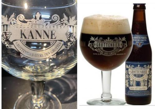 7 Kanne Grottenbierglazen 33cl., Verzamelen, Biermerken, Zo goed als nieuw, Glas of Glazen, Overige merken, Ophalen of Verzenden