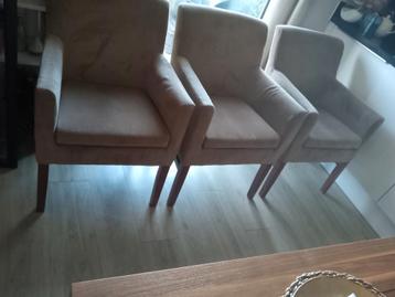 Set van 3 comfortabele fauteuils beschikbaar voor biedingen
