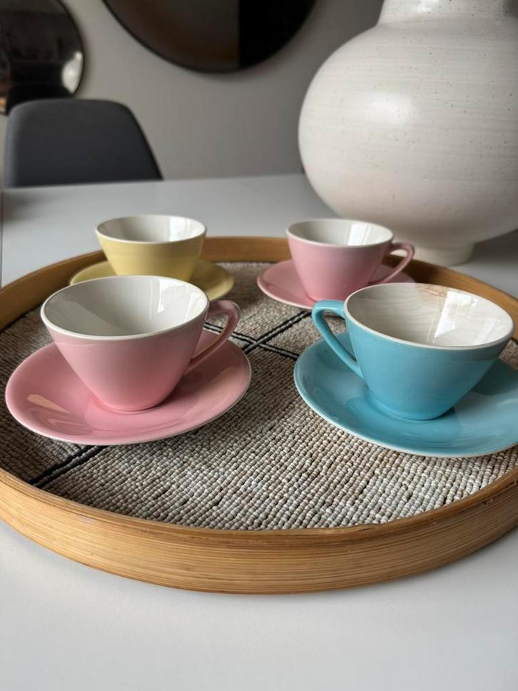 Vintage kop & schotels van Boch La Louviere made in Belgium, Antiek en Kunst, Antiek | Servies compleet, Ophalen