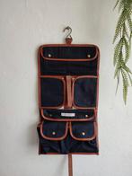 Luxe ruime toilettas Cast Iron jeans leer NIEUW Unisex Ipad, Ophalen of Verzenden, Nieuw, Blauw, 30 cm of meer